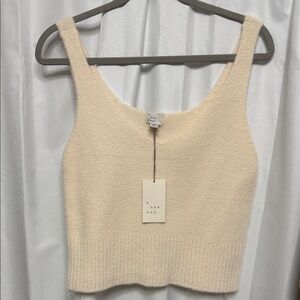 A New Day Cream Sweater Tank Top